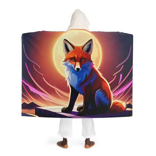Midnight Fox - Hooded Blanket